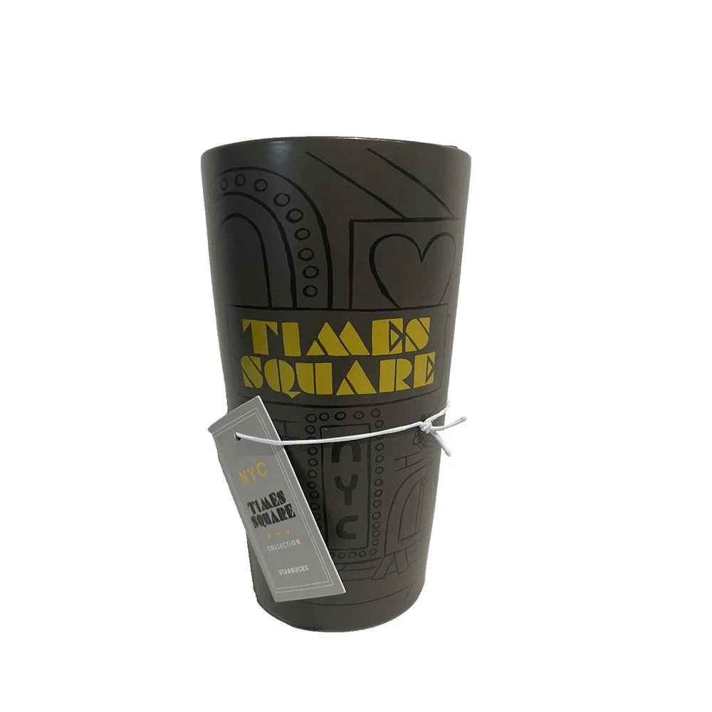 Starbucks New York City Times Square Tumbler Cup 12oz Ceramic Broadway Souvenir